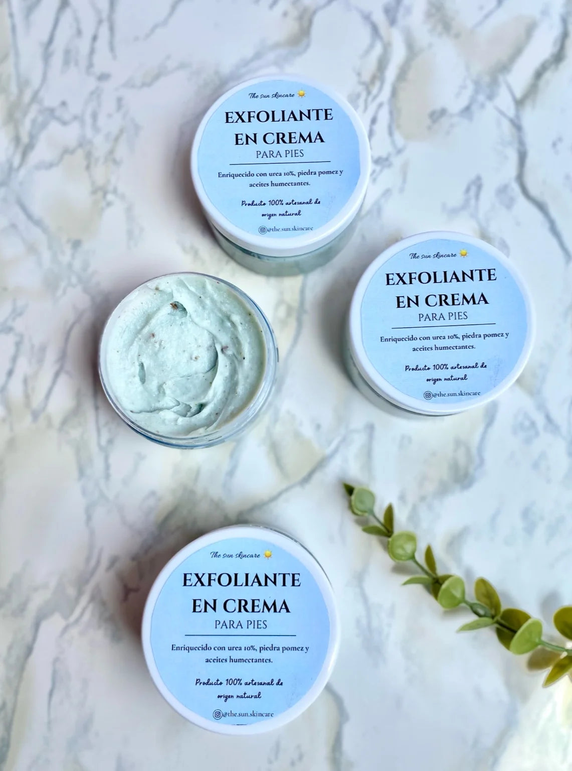 Crema exfoliante para pies
