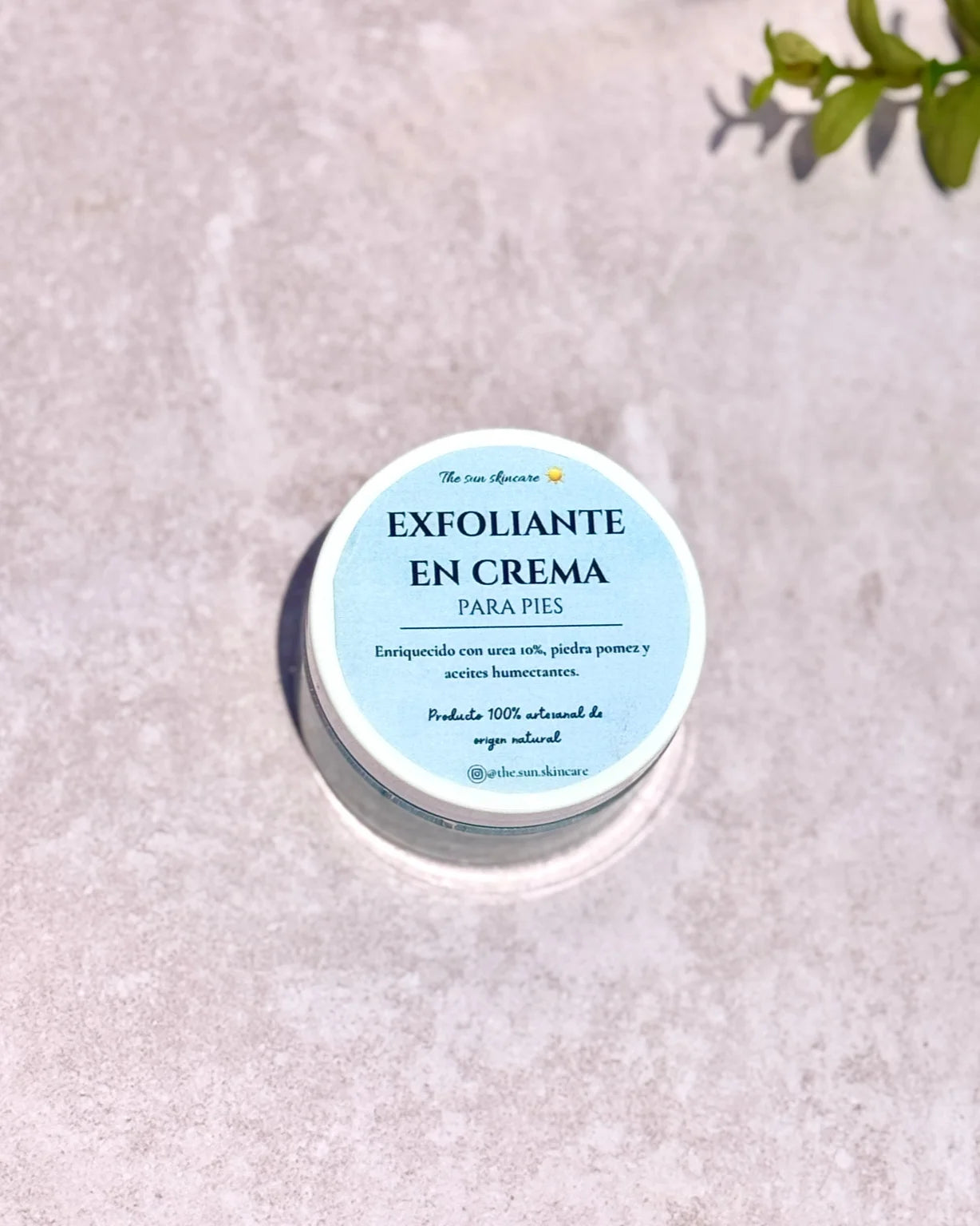 Crema exfoliante para pies