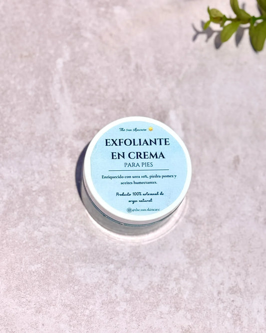 Crema exfoliante para pies