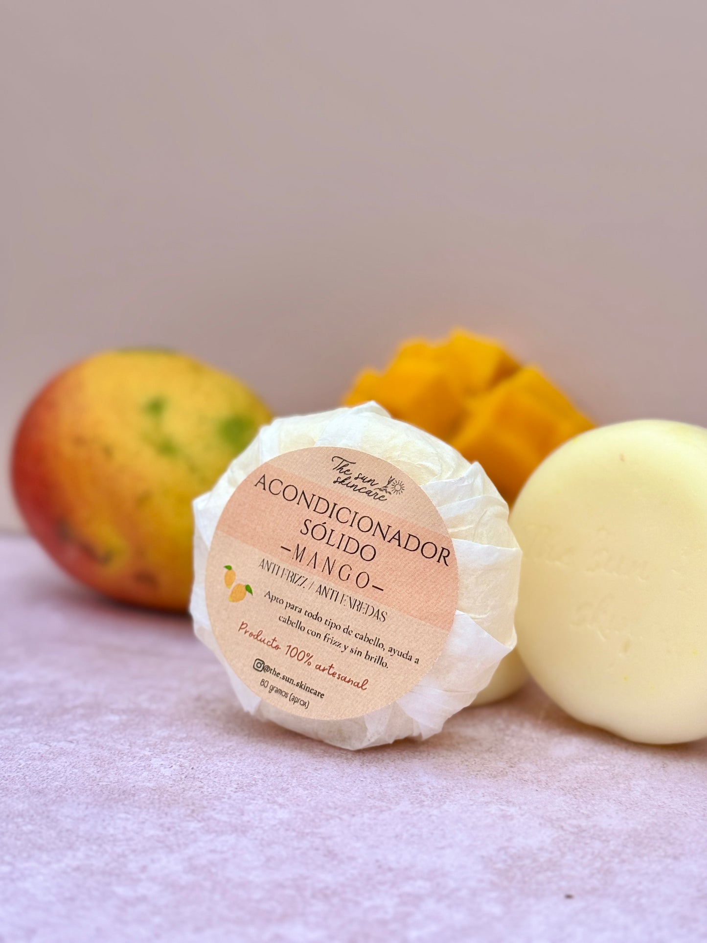 Acondicionador sólido de mango – nutrición y desenredo